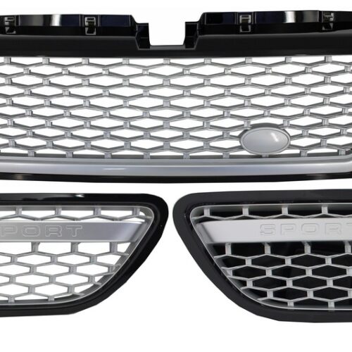 Keskisäleikkö ja sivusäleiköt Land Range Rover Sport L320 (2005-2008) Autobiography Look musta Silver Edition